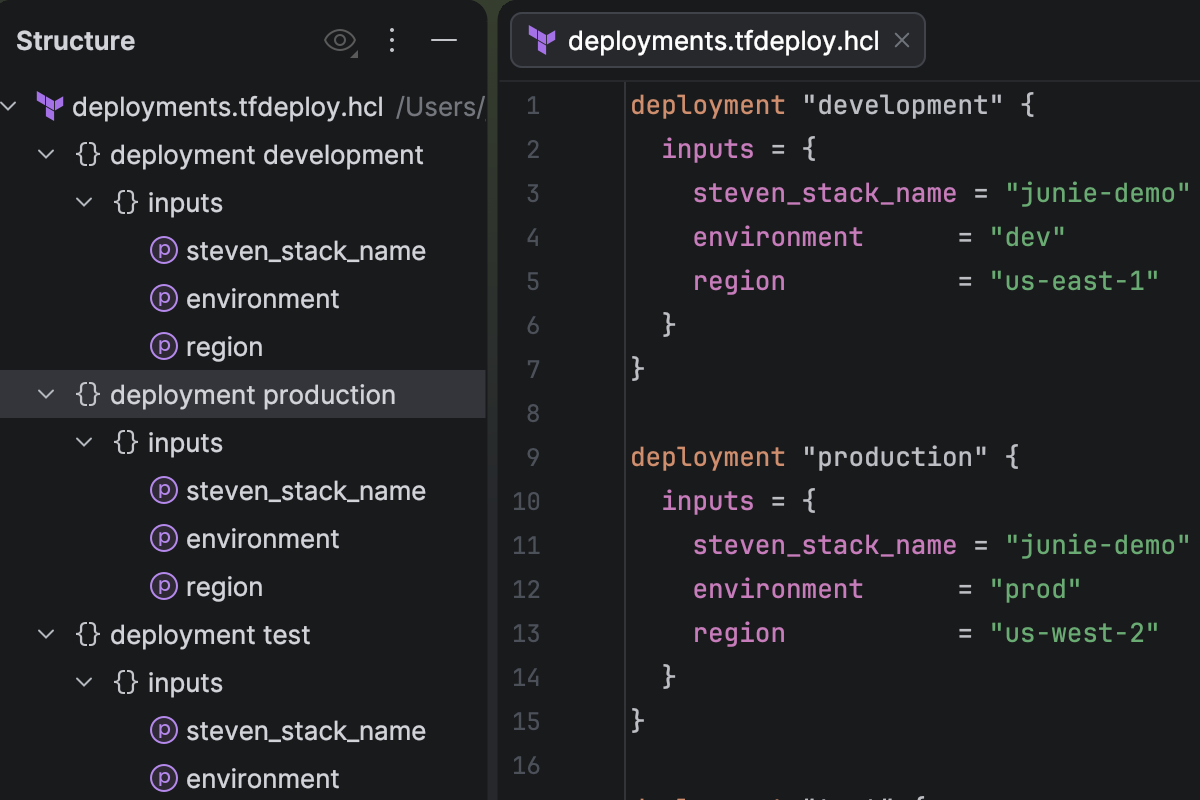 Terraform Stacks 结构视图