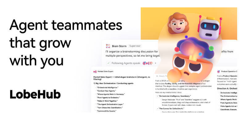 lobehub 项目介绍图