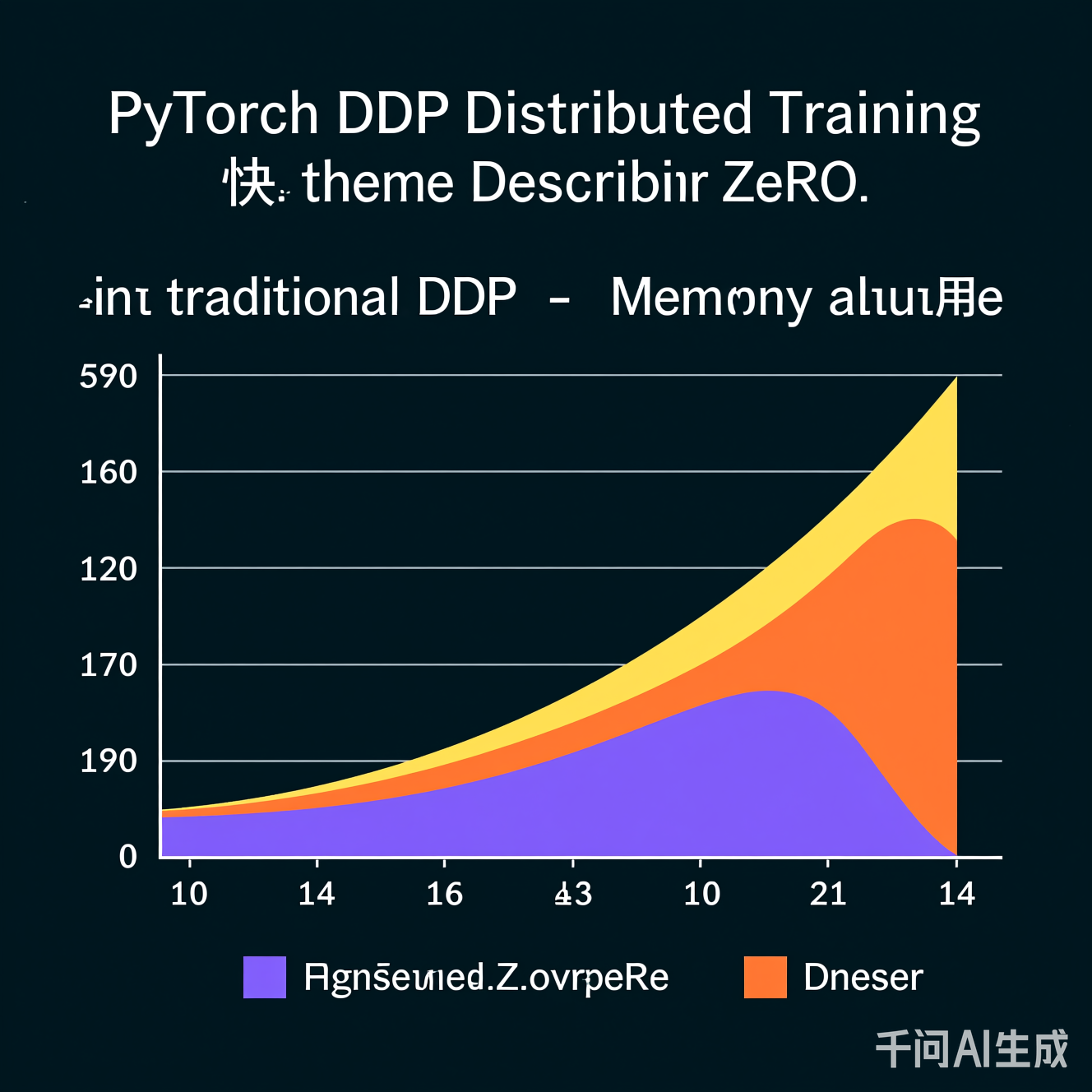 ZeRO与传统DDP内存占用对比图