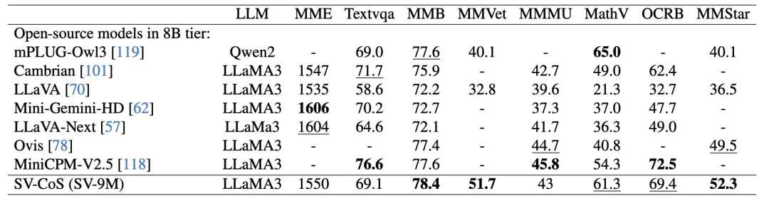 表3. 扩展Skip-Vision的性能评估。