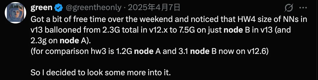 green发现的FSD模型参数文件信息