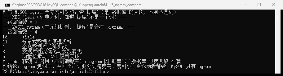 ngram 对照