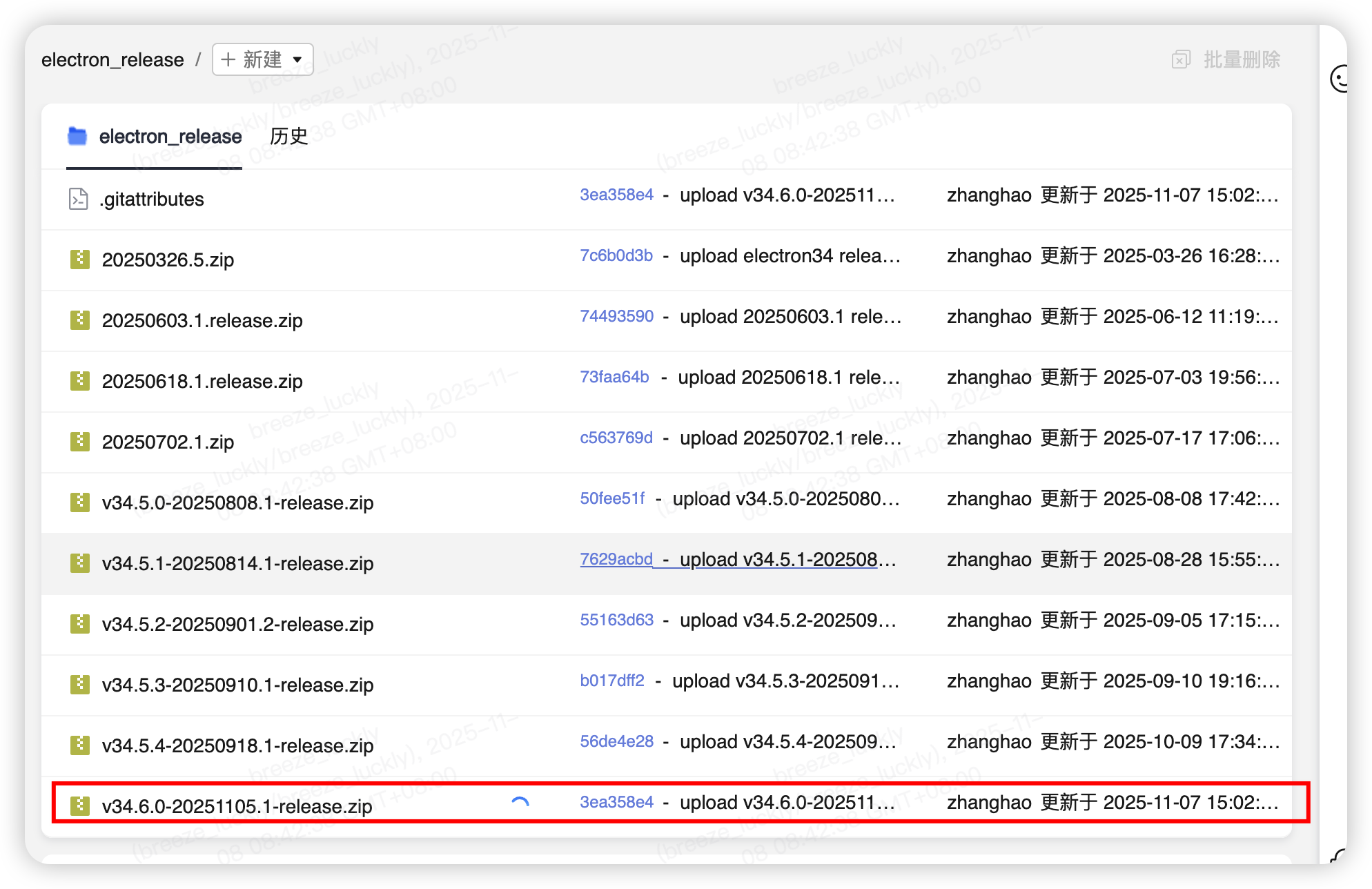 下载 Electron Release 包
