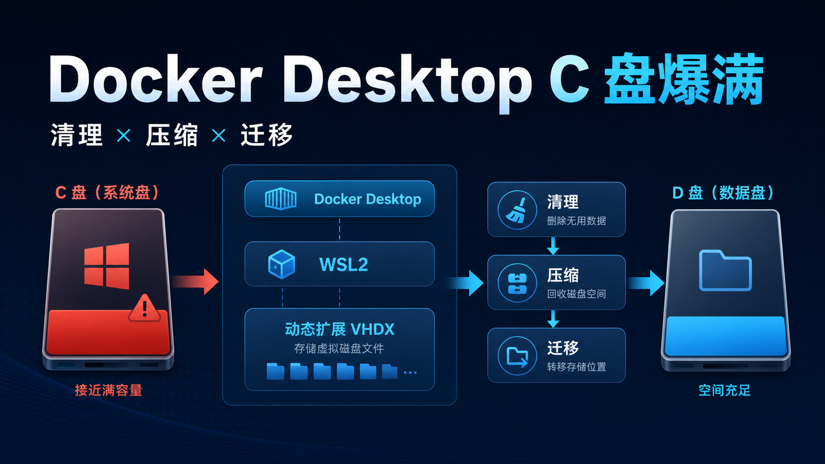 Docker Desktop C 盘爆满封面
