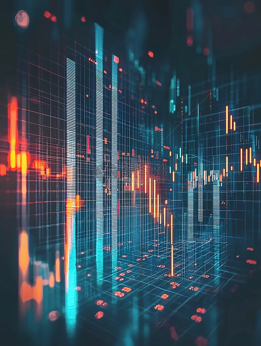 未来科技数字网格背景