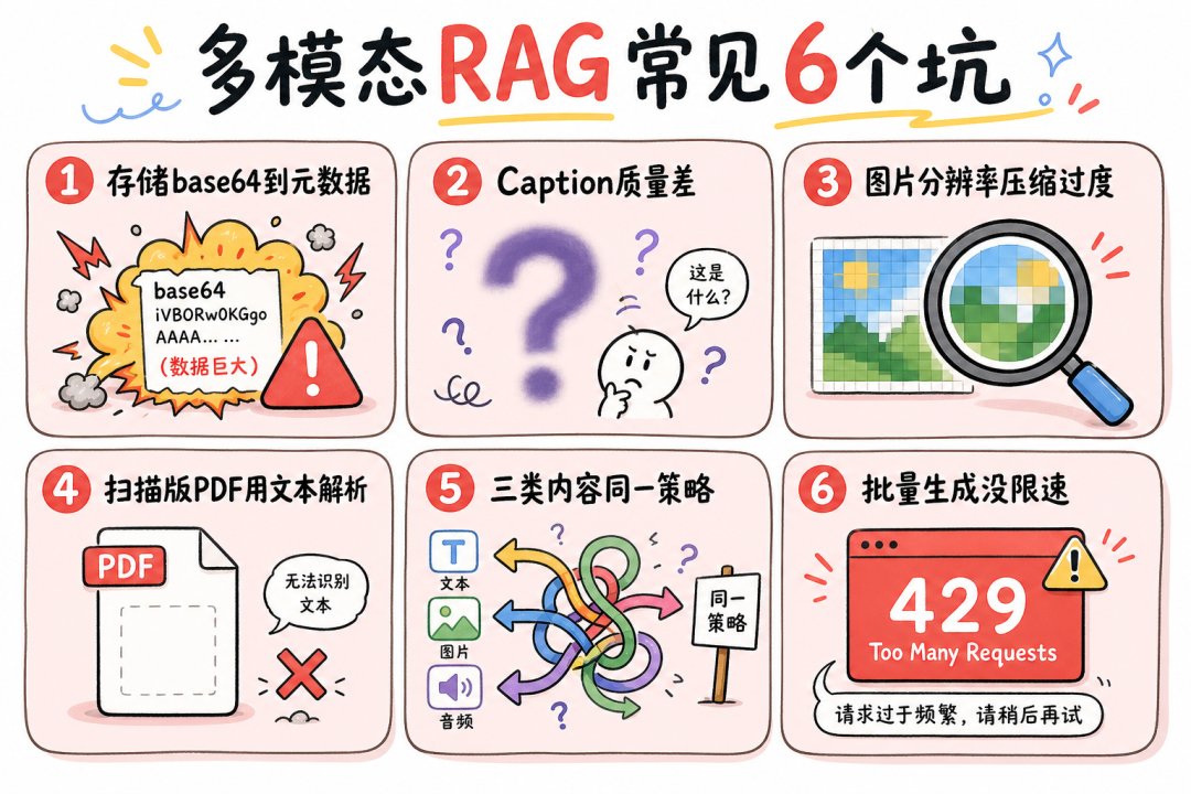 常见坑总结：6 个让多模态 RAG 失效的错误