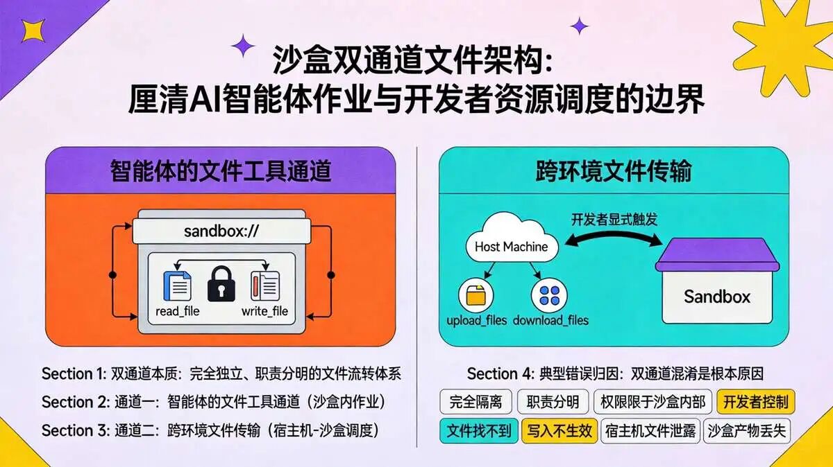 五、核心架构：sandbox Infra 的 双通道架构，彻底厘清内外文件逻辑