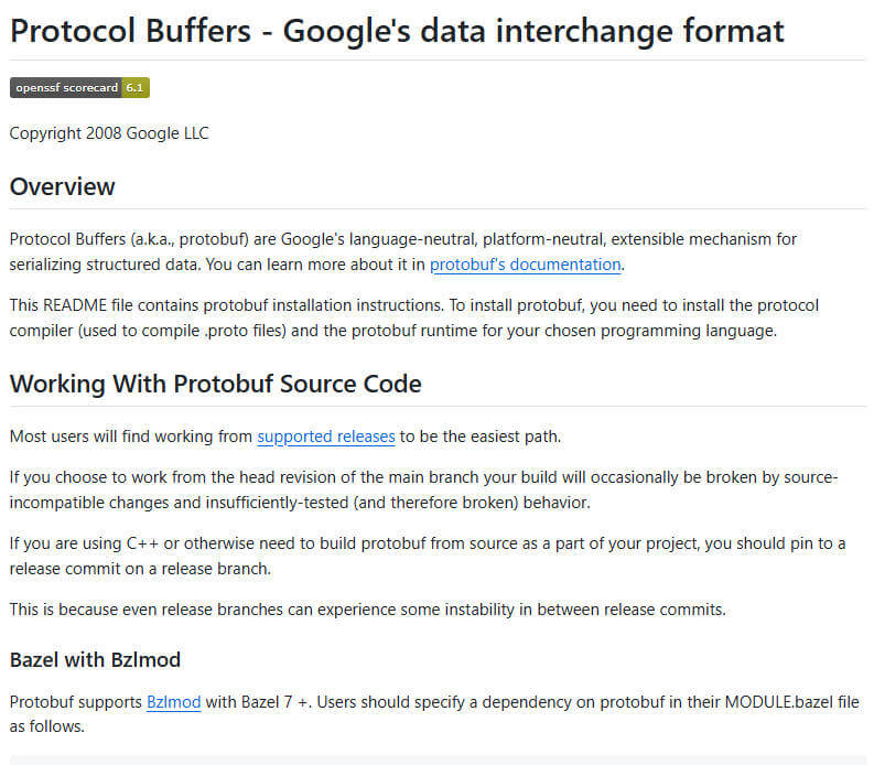protobuf 项目介绍图