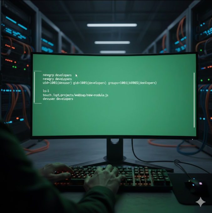 newgrp command line in Linux