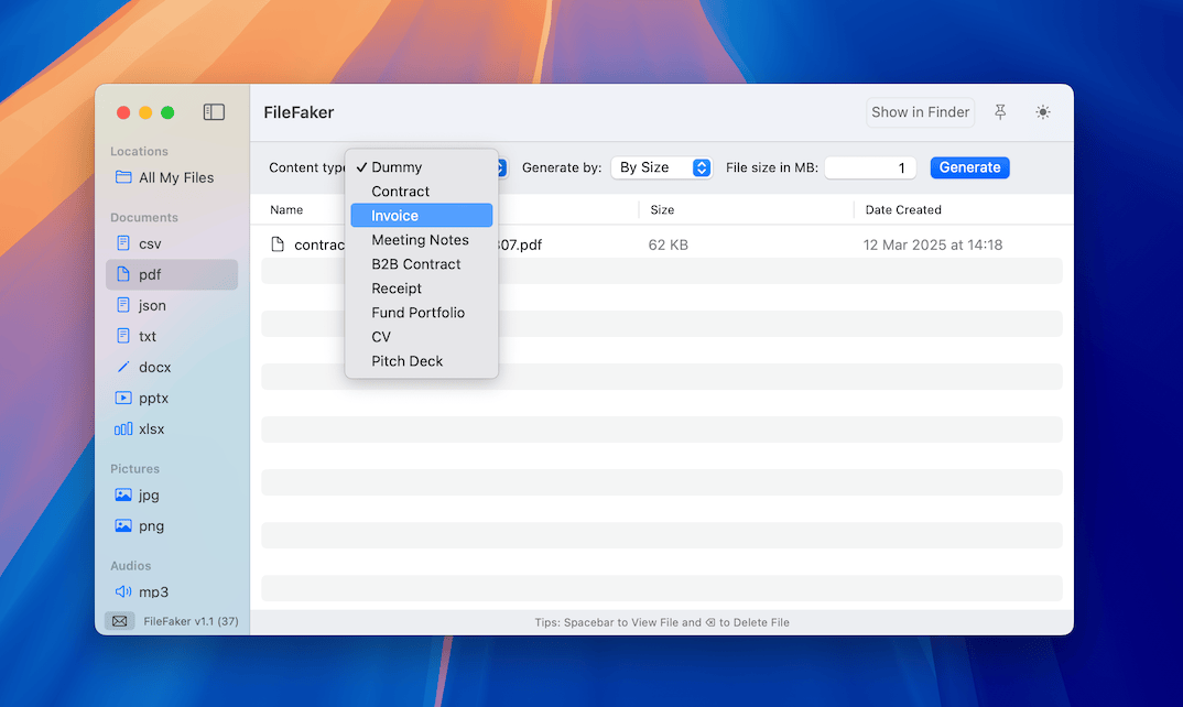 FileFaker