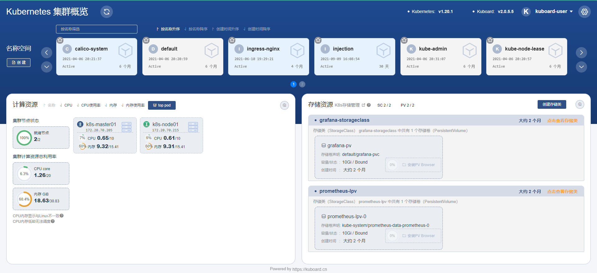 Kuboard 登录页面