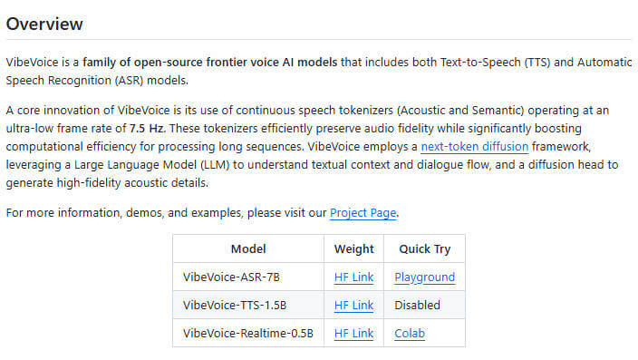 VibeVoice 项目介绍图