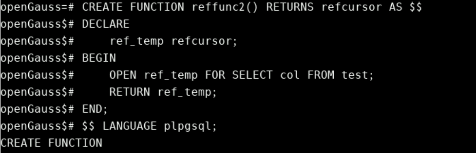 基于开发者空间OpenGauss数据库的PLPGSQL实践二_数据库_10