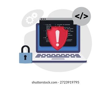 Cybersecurity Vulnerability Warning Stock Illustration Stock Vector  (Royalty Free) 2723919795 | Shutterstock