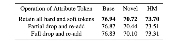 表6. 在Deep Verision中对词元各种操作的对比。