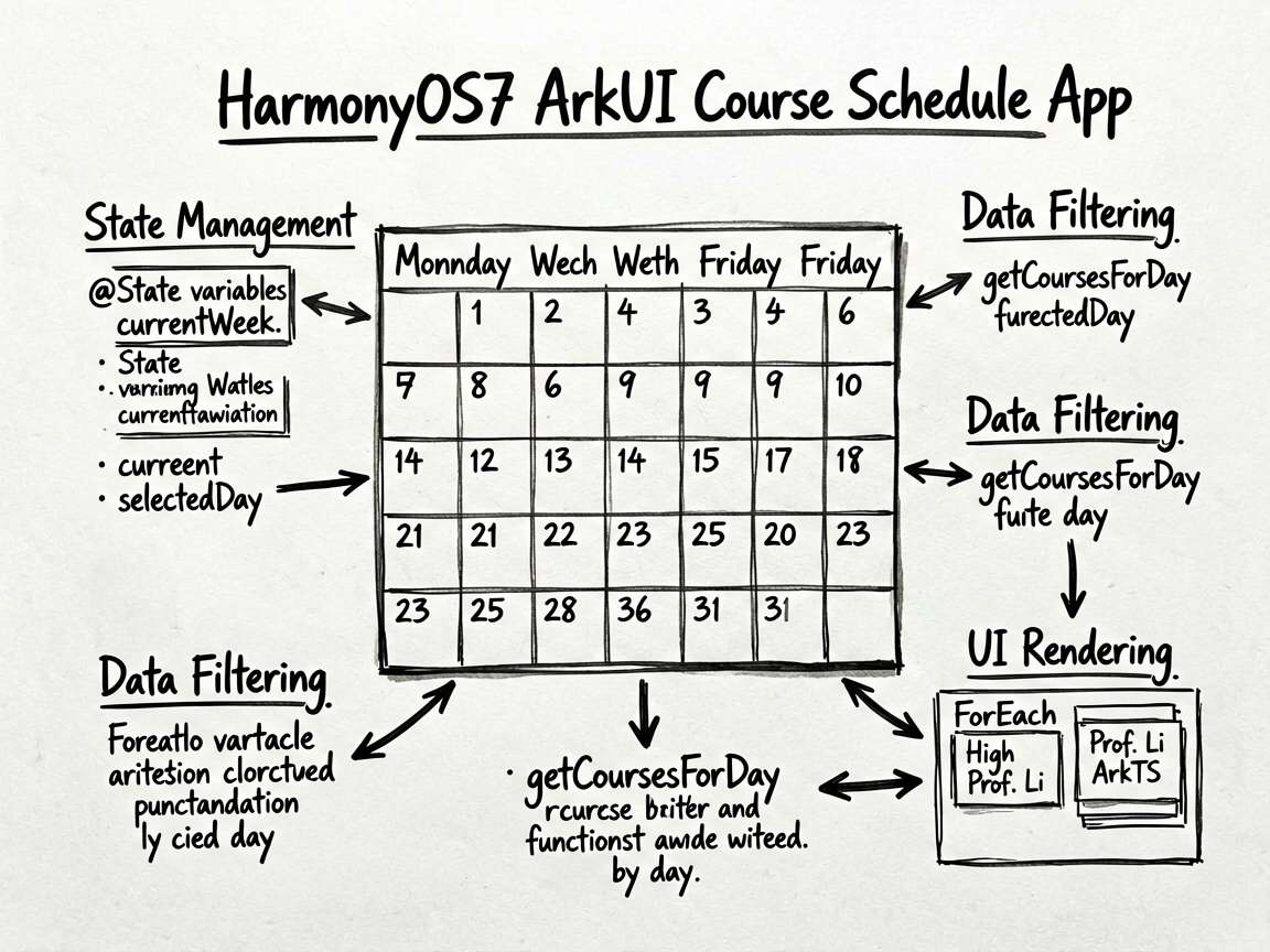 Ink sketch notes style diagram illustrating the co