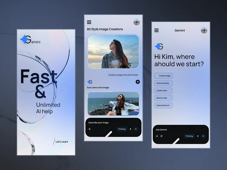 Google Gemini App Redesign Concept by Alamin Hasan on Dribbble