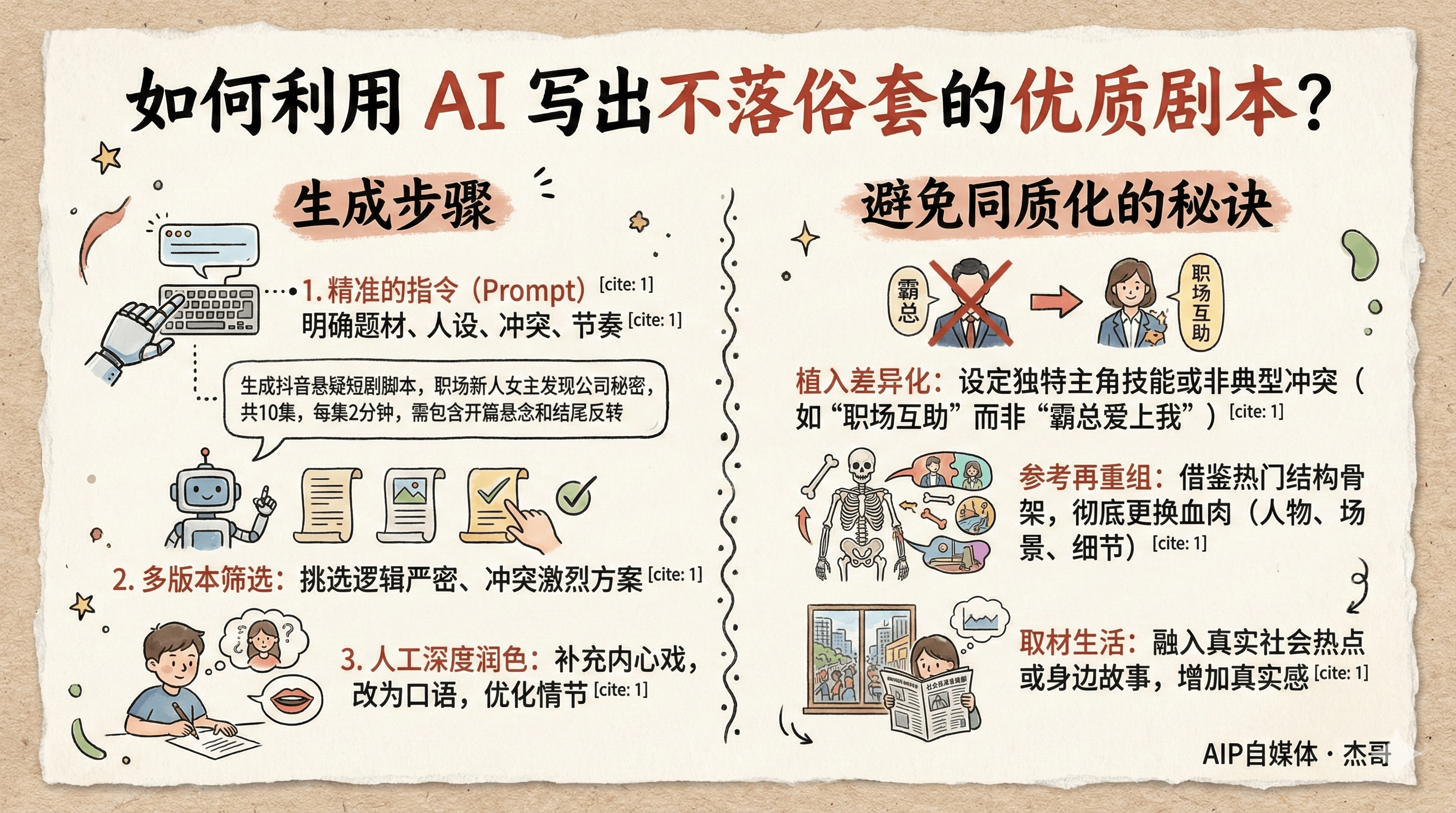 如何利用 AI 写出不落俗套的优质剧本