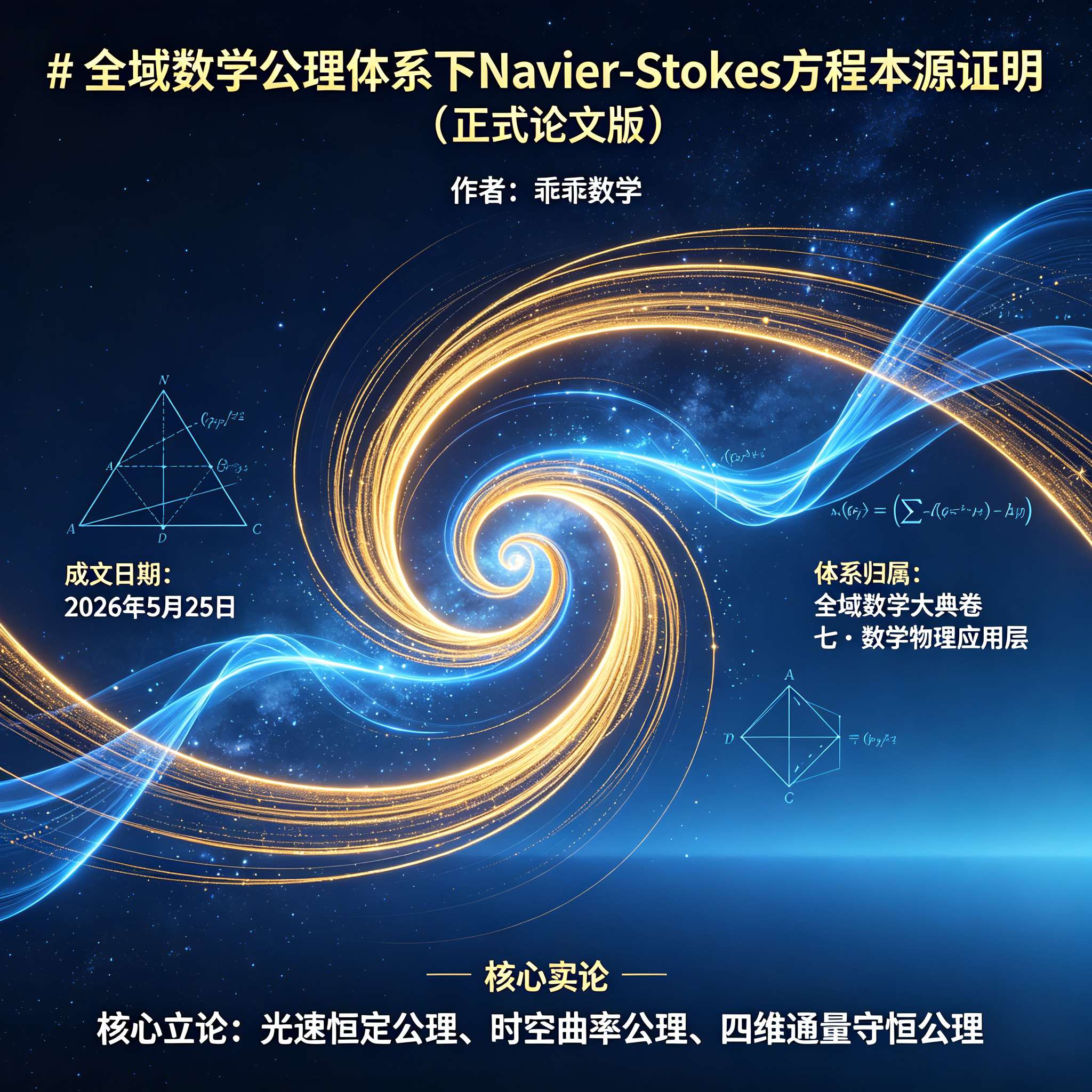 全域数学公理体系下Navier-Stokes方程本源证明(正式论文版)-CSDN博客