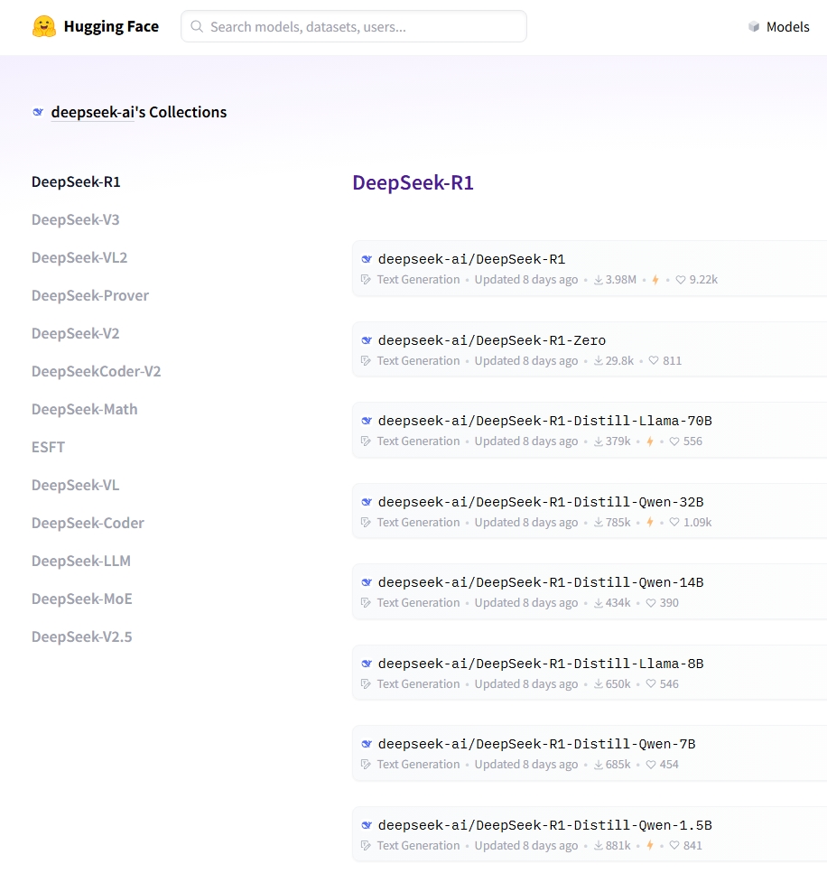 DeepSeek-R1系列模型