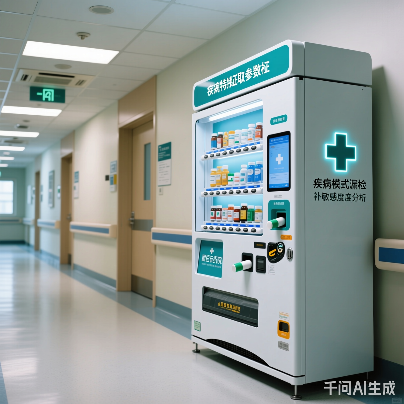 医院走廊的智能药柜像自动售货机一样吐药