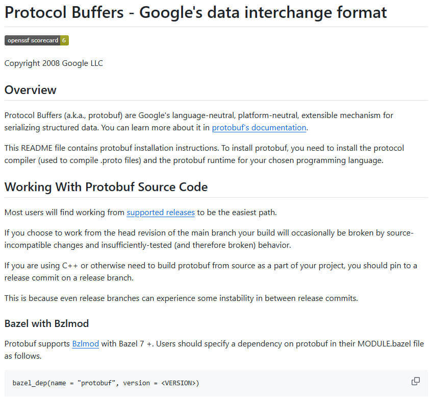 protobuf 项目介绍图