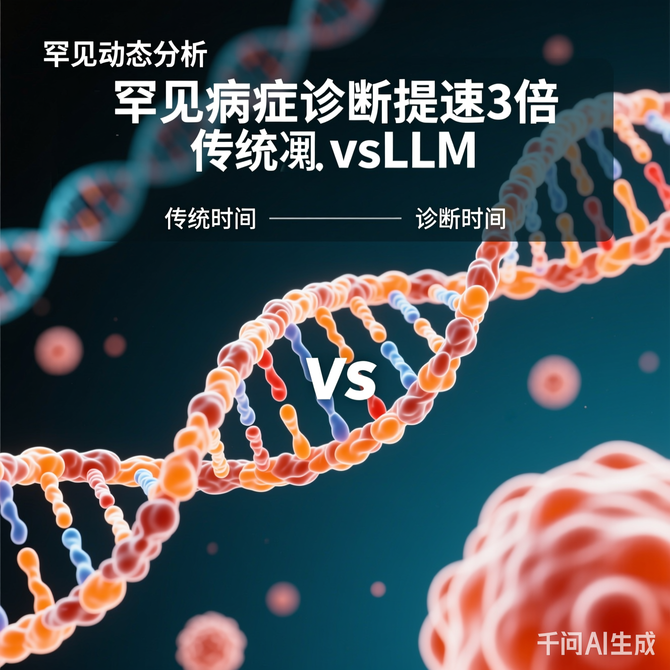 罕见病诊断时间对比：传统vsLLM