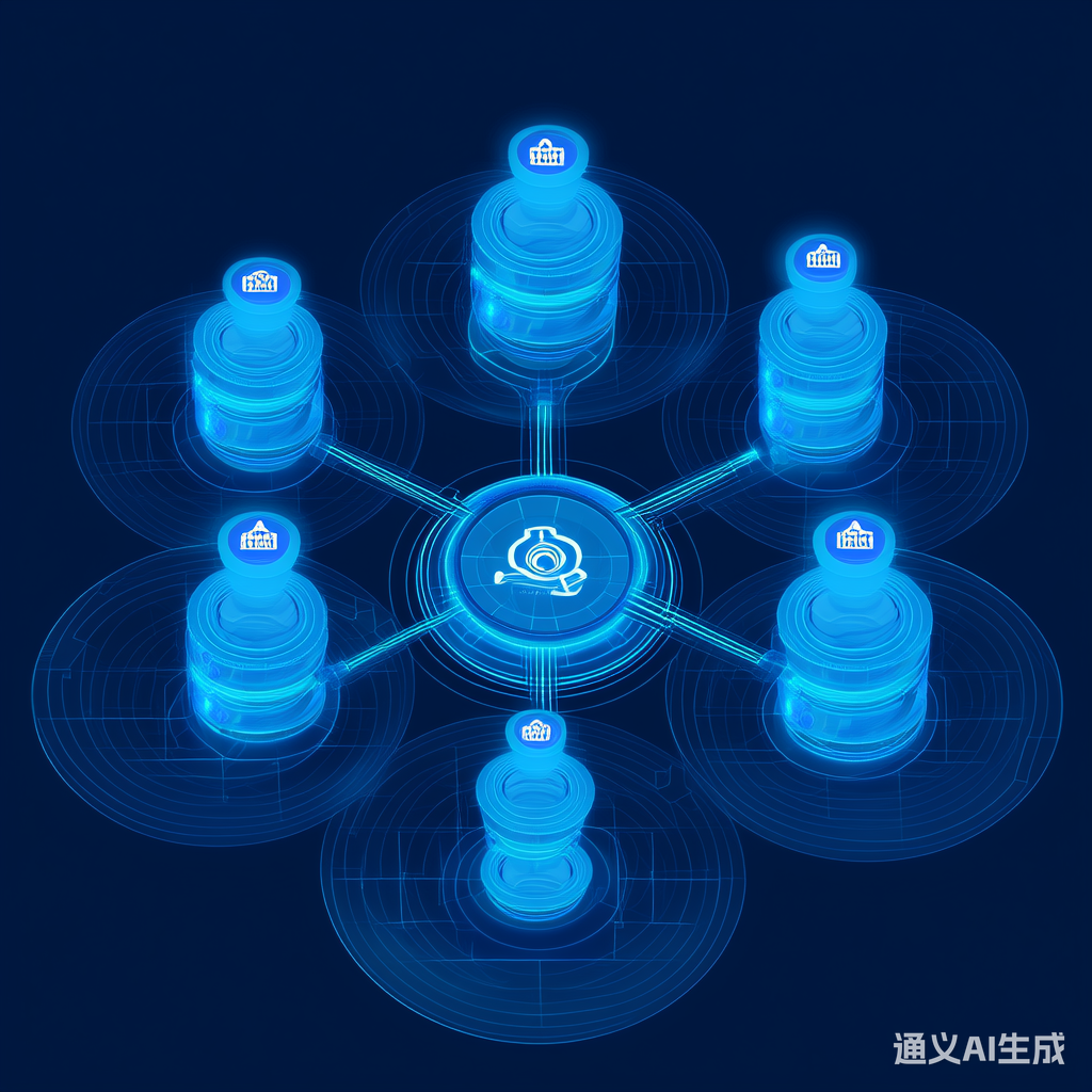 联邦学习架构示意图