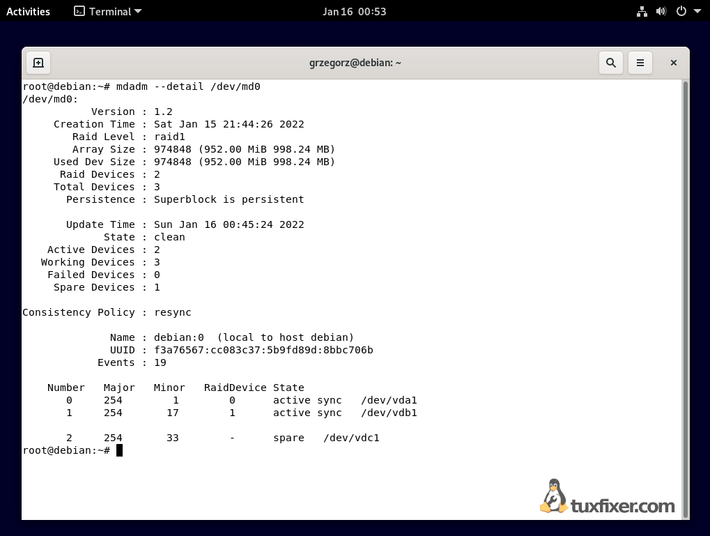 Debian 11 Bullseye RAID md0 persona