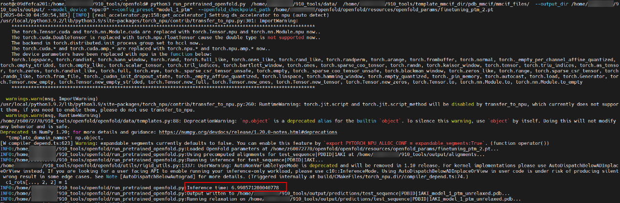 基于昇腾适配DeepMind团队发布的蛋白质结构预测模型OpenFold_ai for science_87