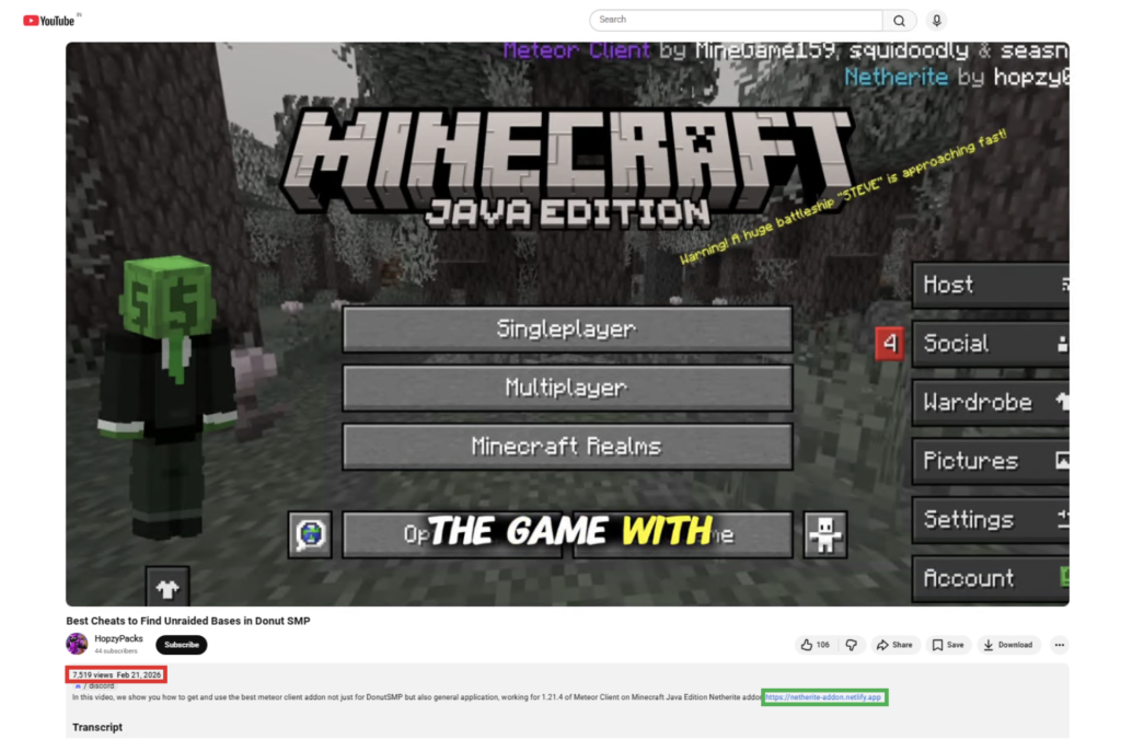 New Malware Targeting Minecraft Infects 2K Daily, and Teens are Becoming  Attackers | McAfee Blog