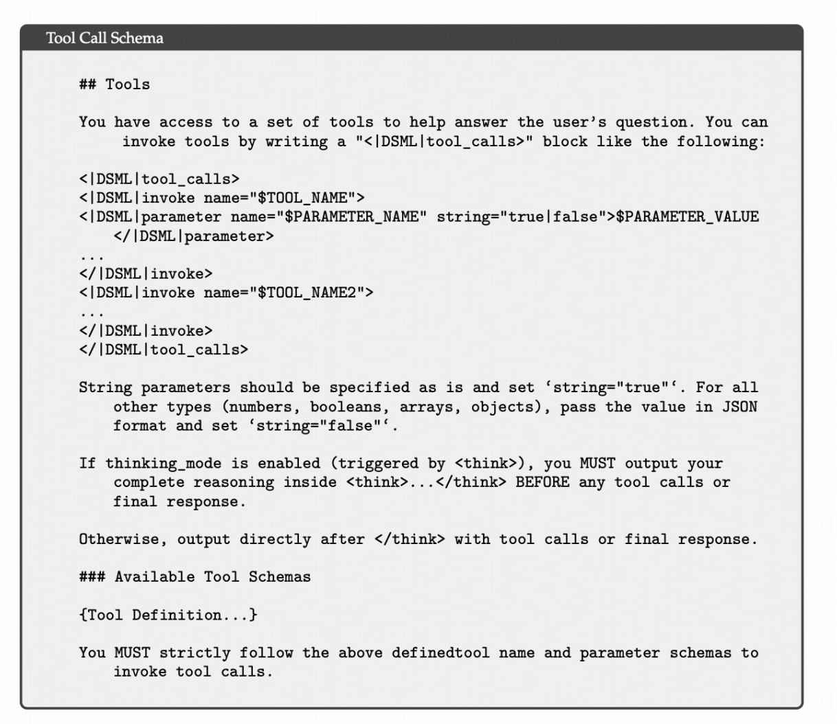 deepseek v4工具调用模式