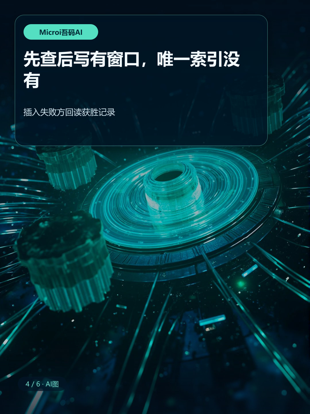 先查后写存在窗口而唯一索引没有的说明卡片