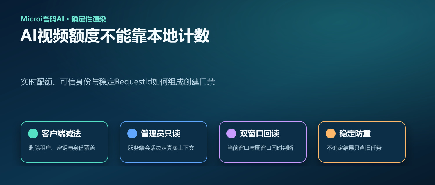 AI视频实时配额从服务端到供应商的可信链路示意图