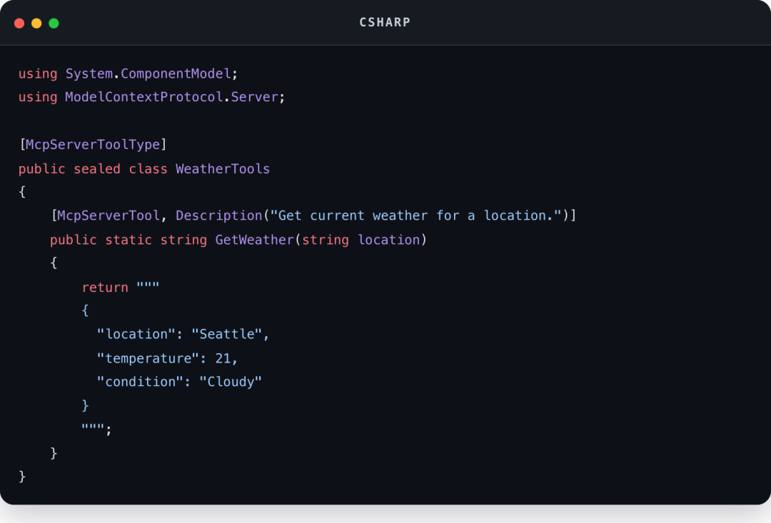 Csharp code block