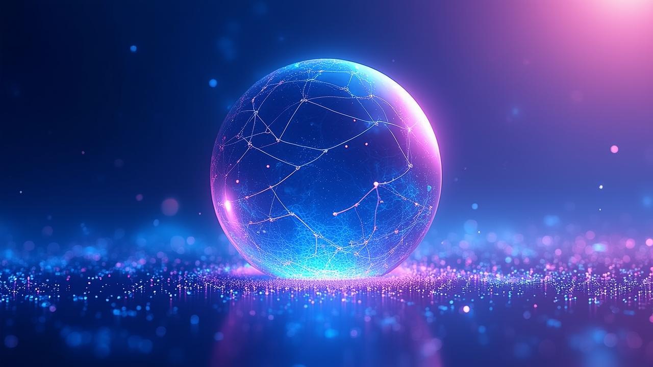 Abstract future technology imagery -- a translucen