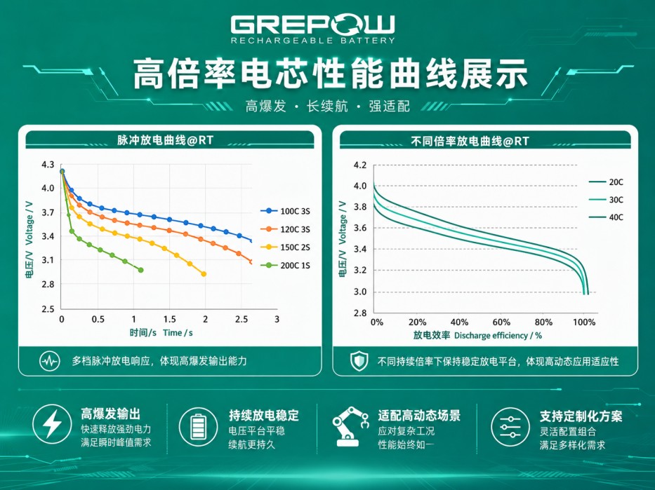 格瑞普高倍率电芯性能曲线