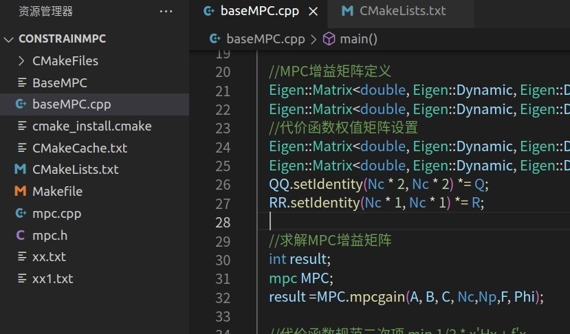 MPC模型预测控制系列之C++实现_+mpc-CSDN博客