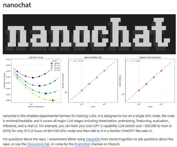 nanochat 项目介绍图