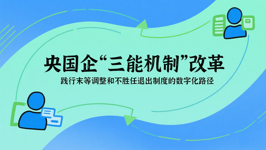 央国企“三能机制”改革：践行末等调整和不胜任退出制度的数字化路径_豫信电科 “三能”机制-CSDN博客