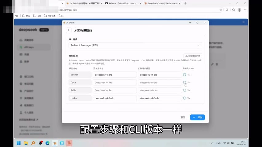 桌面版 DeepSeek 配置提示需要路由
