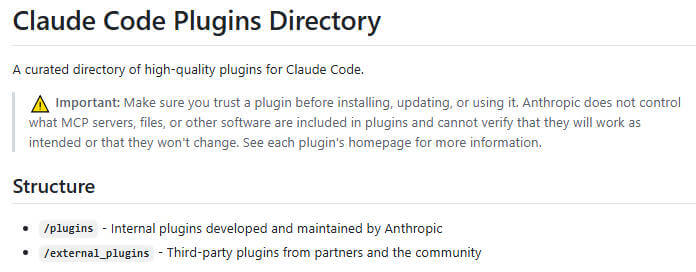 claude-plugins-official 项目介绍图