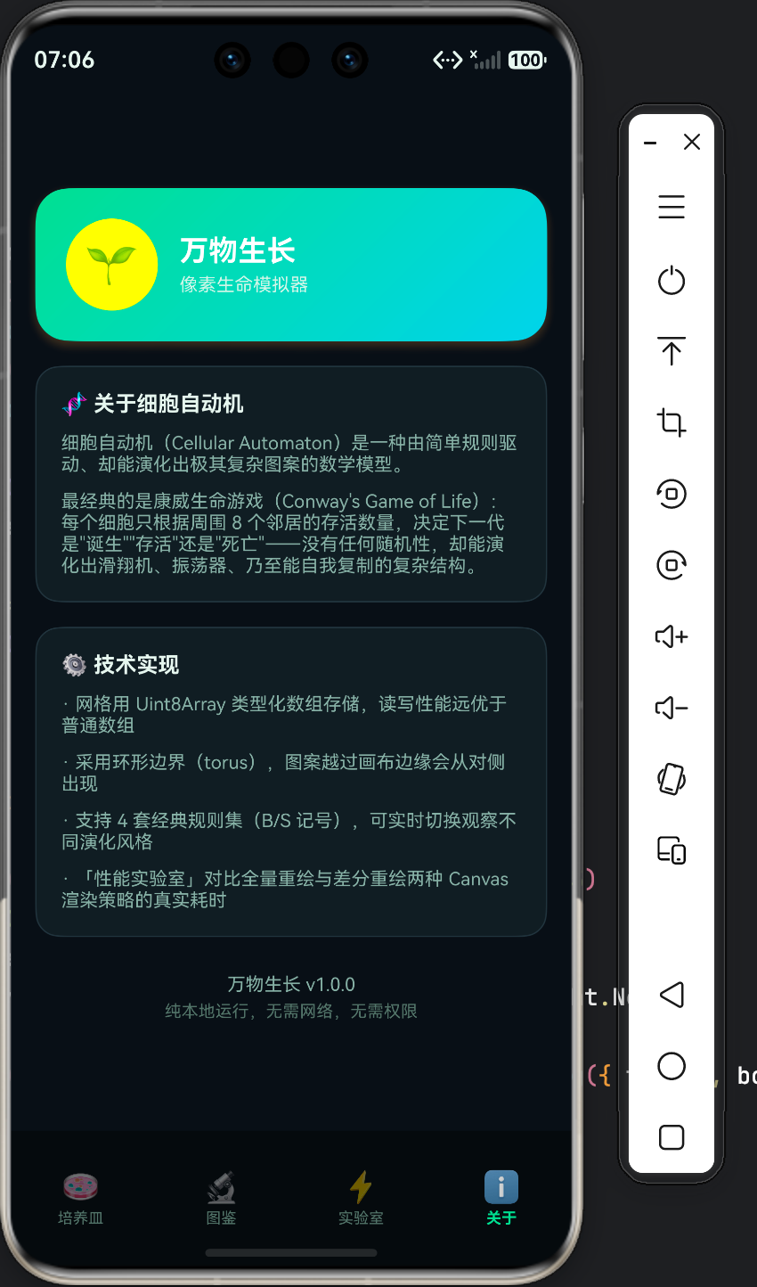 关于页面,介绍细胞自动机原理与技术实现