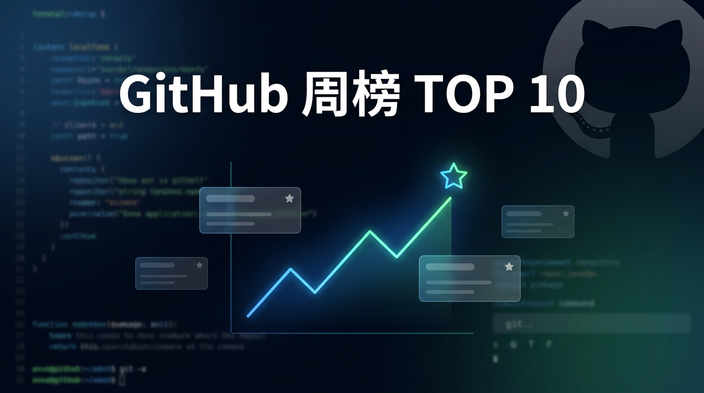 GitHub 周榜 TOP 10