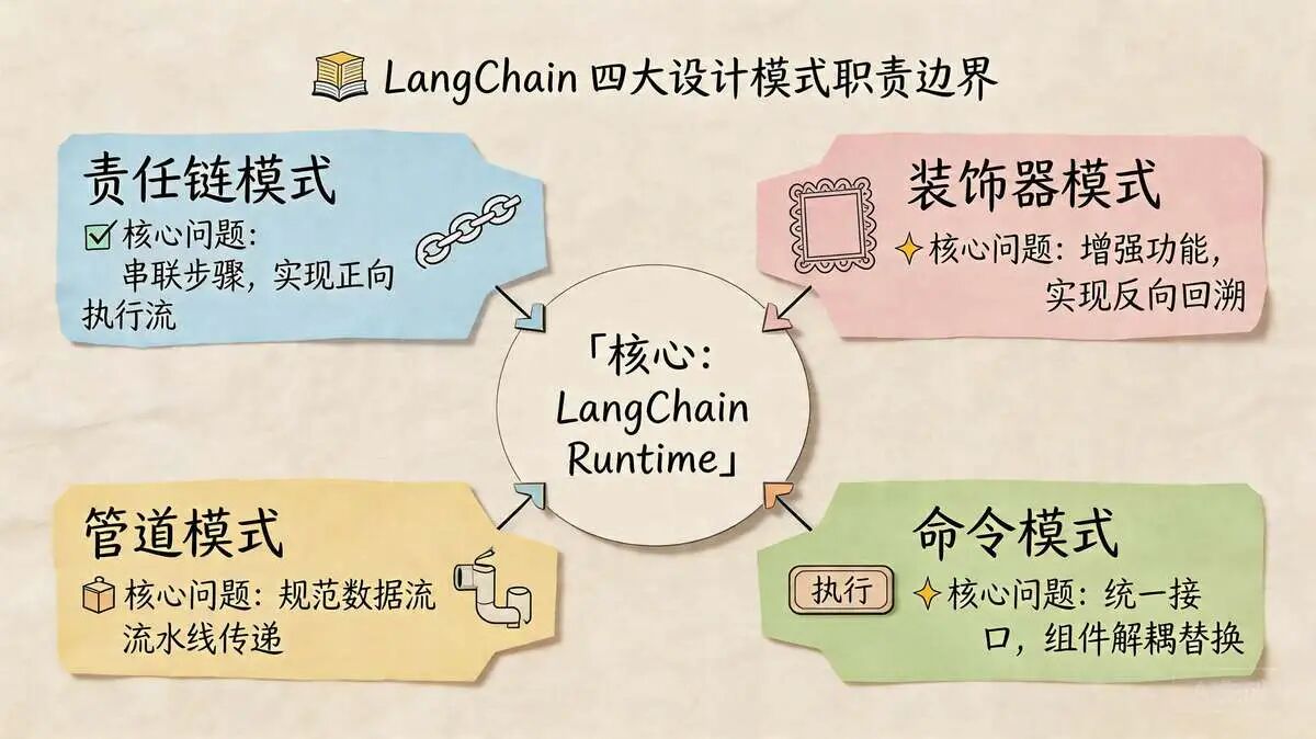 六、LangChain  四大设计模式的协同关系  总结与实战启示