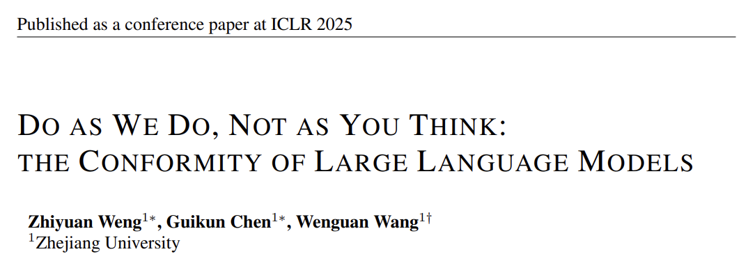 ICLR 2025 Oral | LLM也有从众心理！-CSDN博客