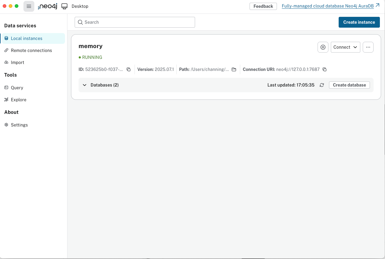 Neo4j 启动界面