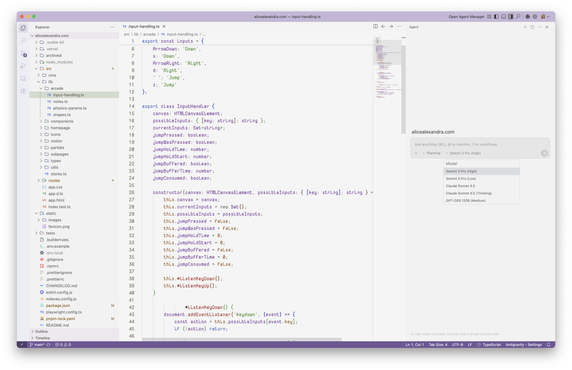 Antigravity IDE界面