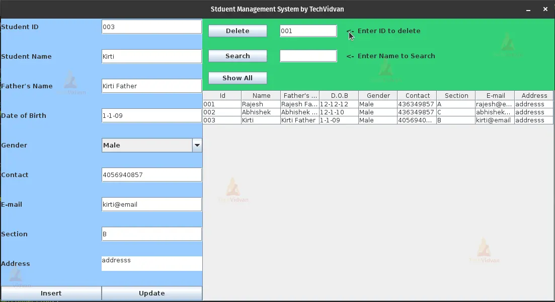 Java Student Management System – A smarter way to manage your student ...