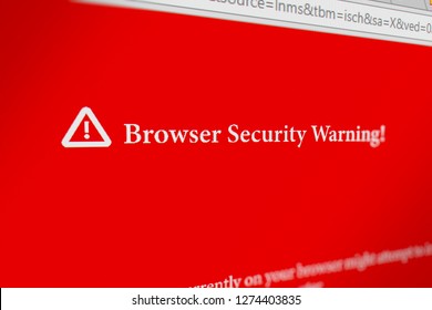 Web Browser Browser Security Warning Message Stock Illustration 1274403835  | Shutterstock